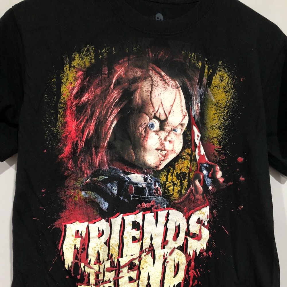 HHN size small Chucky tee puffy blood